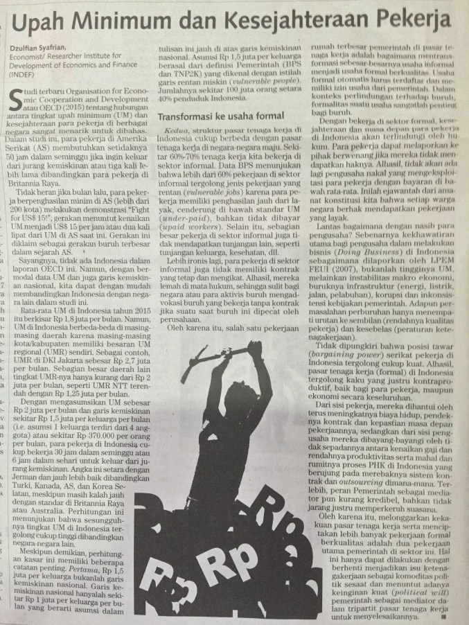 2015_05_27_Upah Minimum dan Kesejahteraan Pekerja